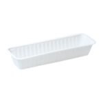 Plastic snack bak A16 smal 1000 stuks wit/zwart