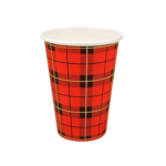 Koffiebeker scotty 180cc Karton 'Schotse Ruit' - 2500 stuks per doos