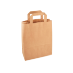 Papieren Draagtas - Bruin - Klein - 22x10x28cm