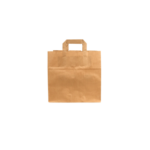 Papieren Draagtas - Bruin - Middel - 26x17x25cm