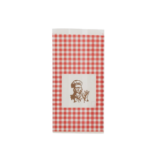 Snackzak 10 rood/wit geblokt bakker