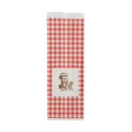 Snackzak 11 rood/wit geblokt bakker